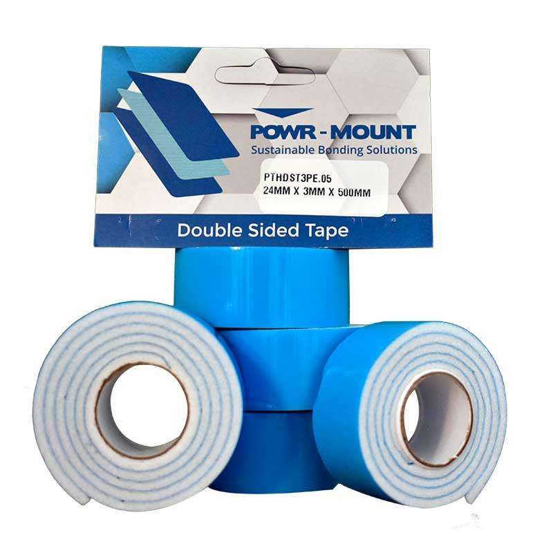 Mounting Tape 3mm x 24mm x 500mm P/P PTH 5 Pack