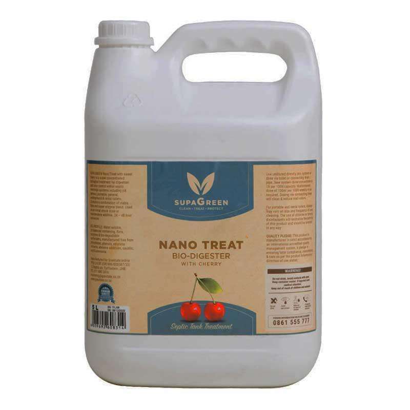 SUPA GREEN NANO TREAT Septic Tank Bio Digester with Cherry 5 Litre