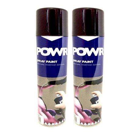 POWR Spray Paint Dark Brown 300ml ( 2 Pack )