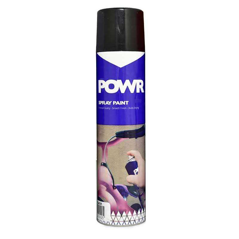 POWR Spray Paint STD 300ml Black Satin