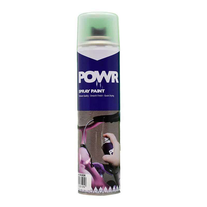 POWR Spray Paint STD 300ml Tin Clear Laquer