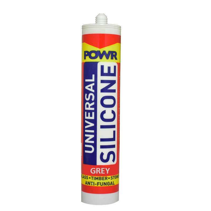 POWR Universal Silicone Sealant Grey 260ml Cartridge