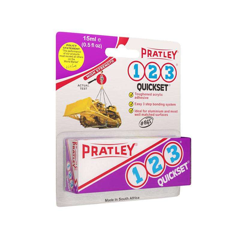PRATLEY Adhesive Epoxy 1-2-3 Quickset 15ml