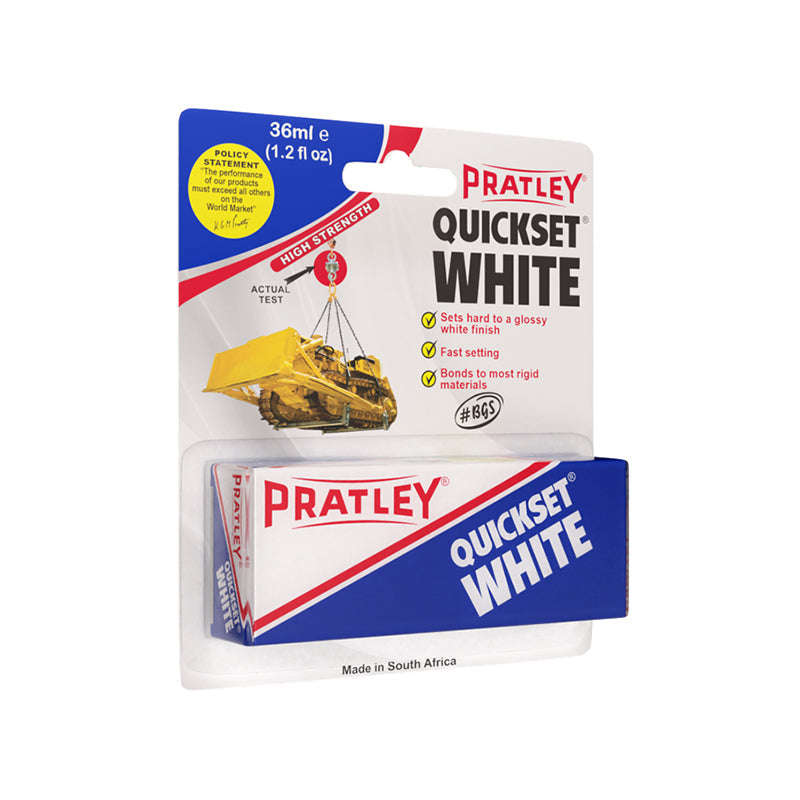 PRATLEY Adhesive Epoxy Quickset White 36ml