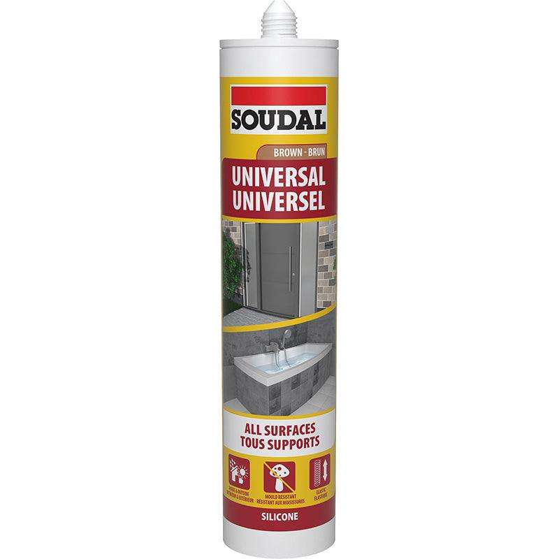 SOUDAL Universal Silicone Sealant Brown 270ML