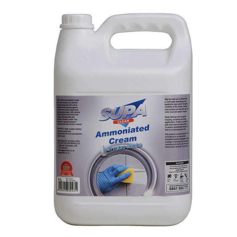 SUPA CLEAN Ammoniated Cream with Micro Scrubs 5 Litres