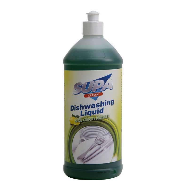 SUPA CLEAN Dishwashing Liquid with Lemon Biodegradable 1 Litre