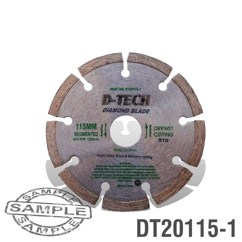 D-Tech Diamond Blade Segmented Std. 115 X 22.23Mm - DEFAULT TITLE