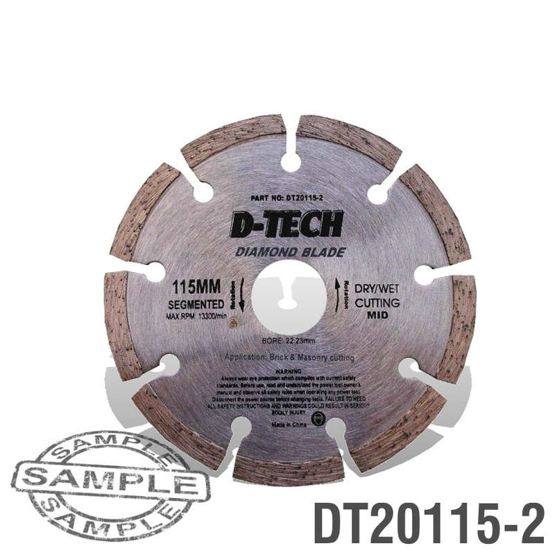 D-Tech Diamond Blade Segmented Mid. 115 X 22.23Mm - DEFAULT TITLE