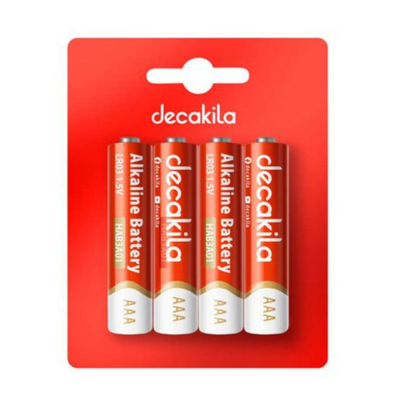 Special - Decakila AAA Alkaline Batteries LR03 - Pack of 4