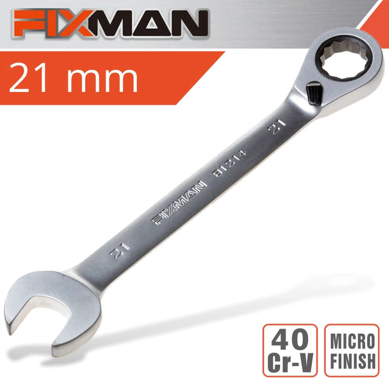 Fixman Fixman Reversible Combination Ratcheting Wrench 21Mm - DEFAULT TITLE