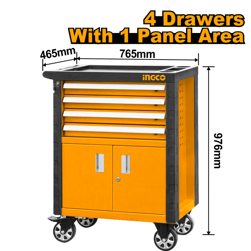 Ingco Roller Cabinet 4 Draw 765x465x976mm