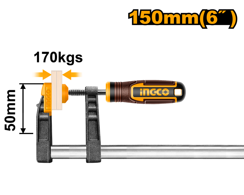 Ingco Clamp F 50X150Mm