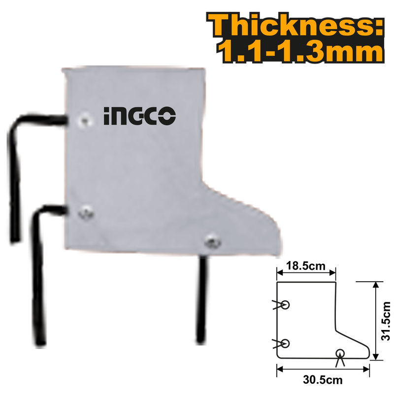Ingco Weld Leather Shoe Covers 31.5X18.5Cm