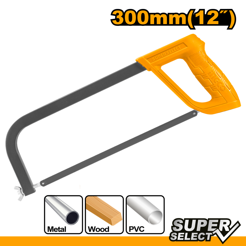 Ingco Hacksaw Frame 300Mm +Bld 65Mn