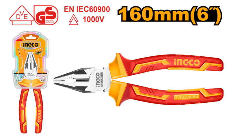 Ingco Plier Vde 1000V 160Mm Combination
