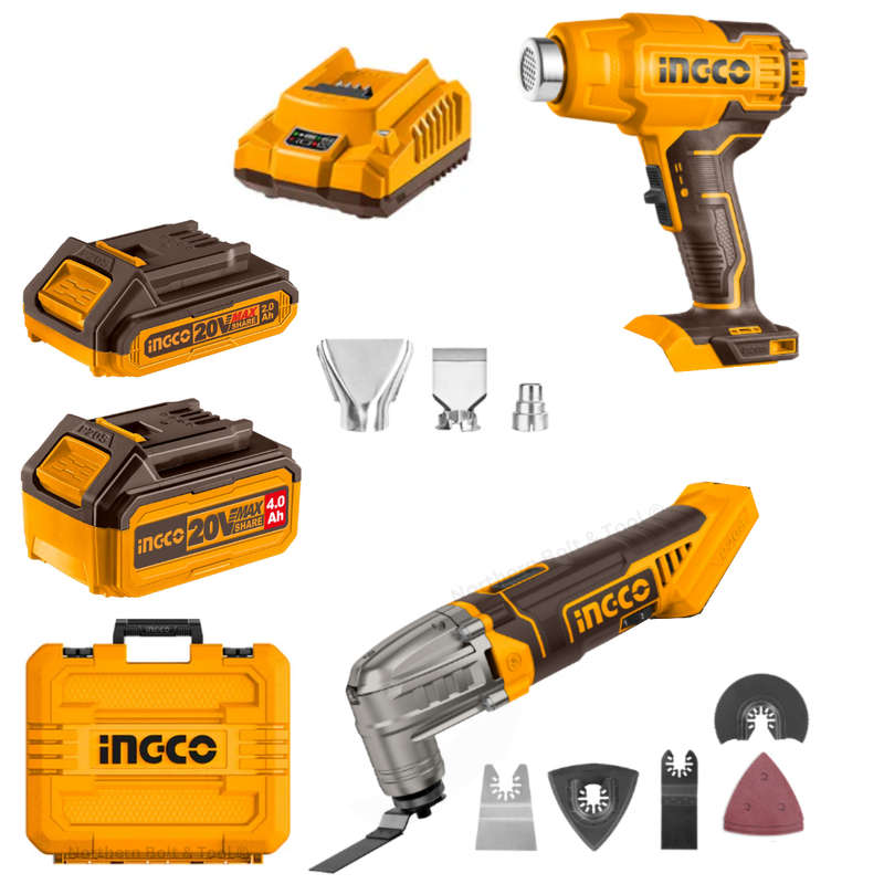 Special - Ingco Cordless Multi-Tool + Heat Gun Combo Kit