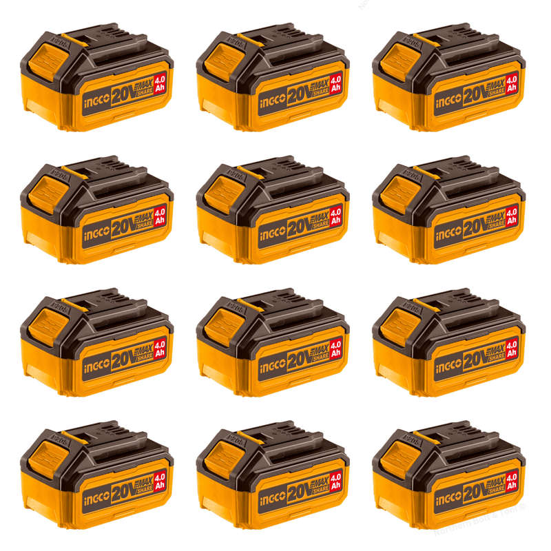 Special - Ingco 4Ah Spare Battery 20V P20S For All Ingco Cordless Tools Carton (Qty 12)