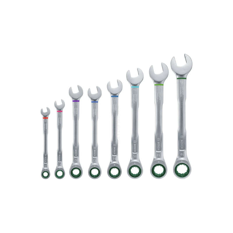 Bosch Ratchet Combination Wrench Set 8-piece