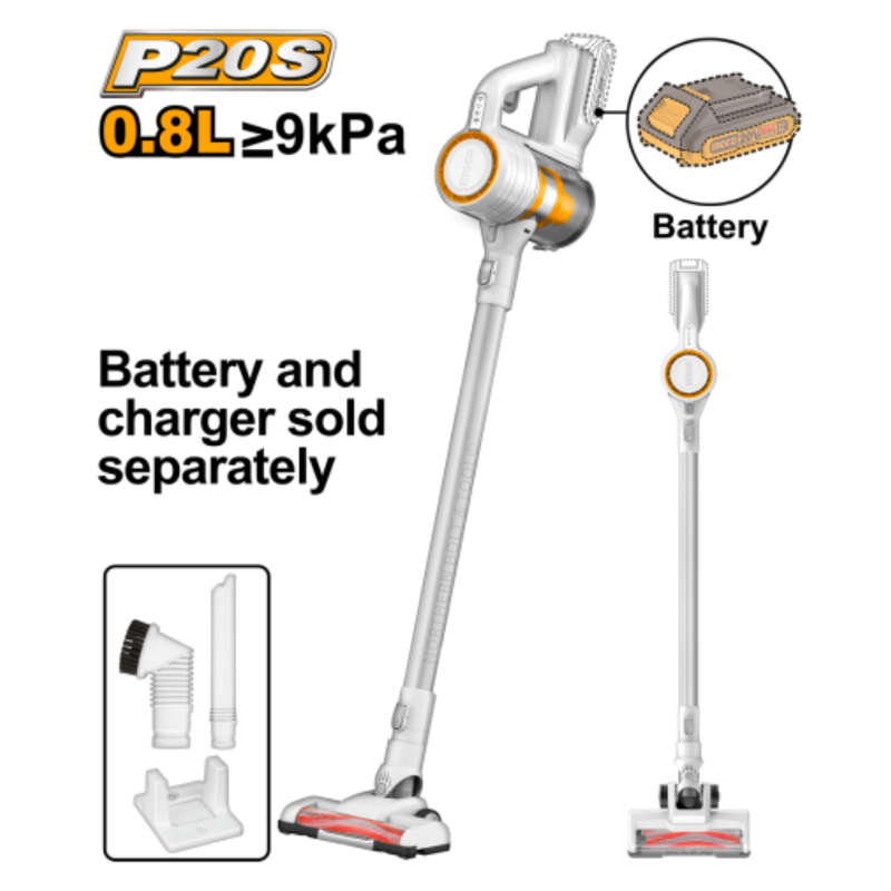 Ingco Cordless Vacuum Cleaner 20V - Tool only