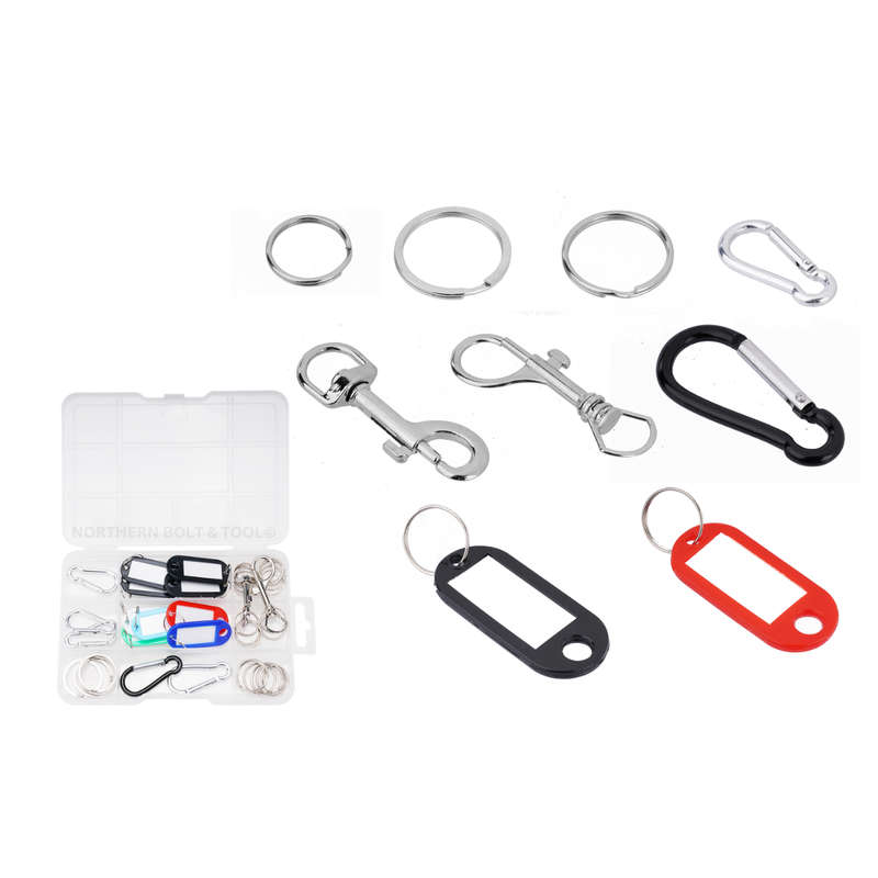Wadfow Key ring accessories 40 Piece