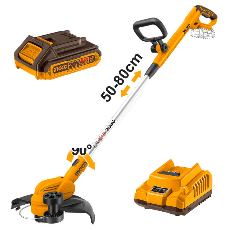 Ingco Cordless Grass Trimmer 20V Kit