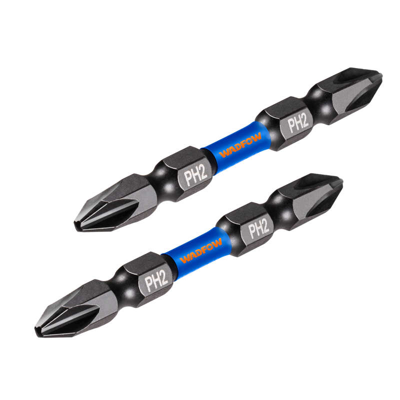 Wadfow Impact screwdriver bits PH2+PH2 65mm 2Pcs