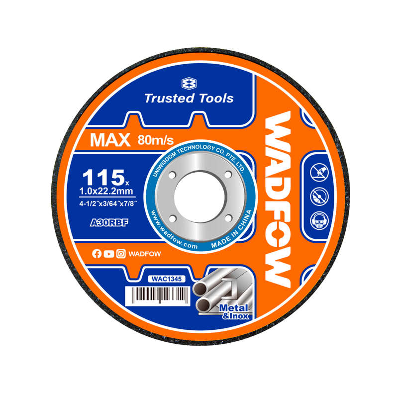 Wadfow Abrasive metal cutting disc 115mm