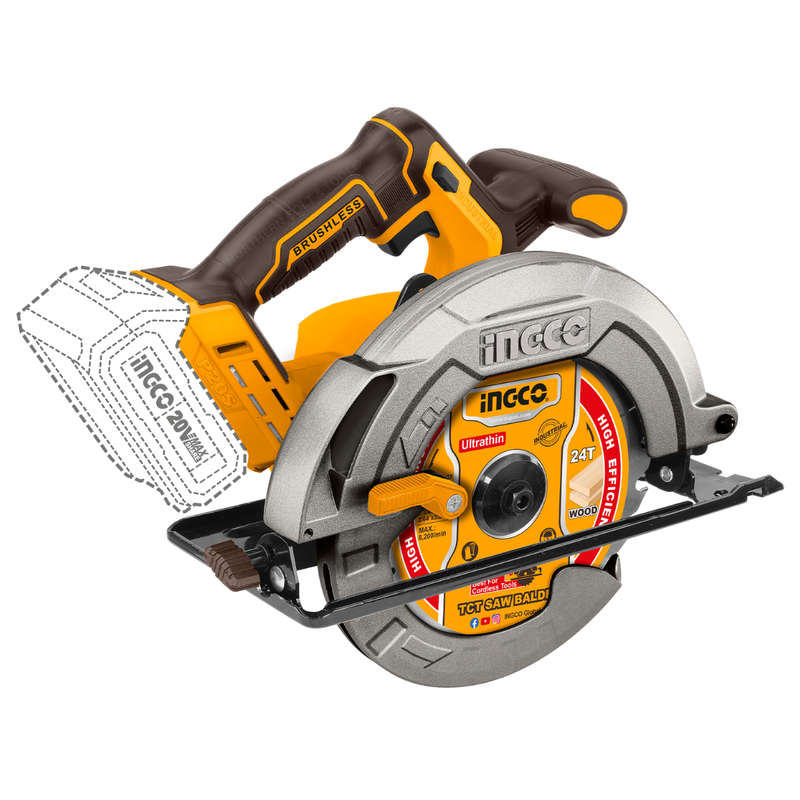 Ingco Cordless Circular Saw 185Mm 20V