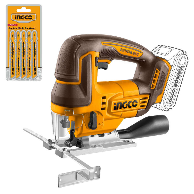 Ingco Cordless Jig Saw Brushless 20V (Tool only)