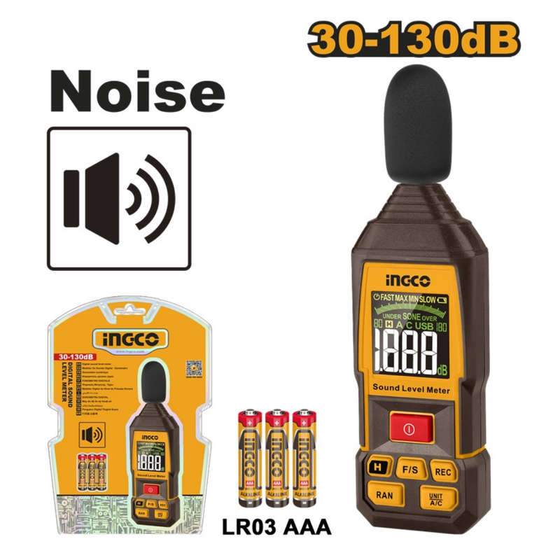 Ingco Digital Sound Level Meter with batteries