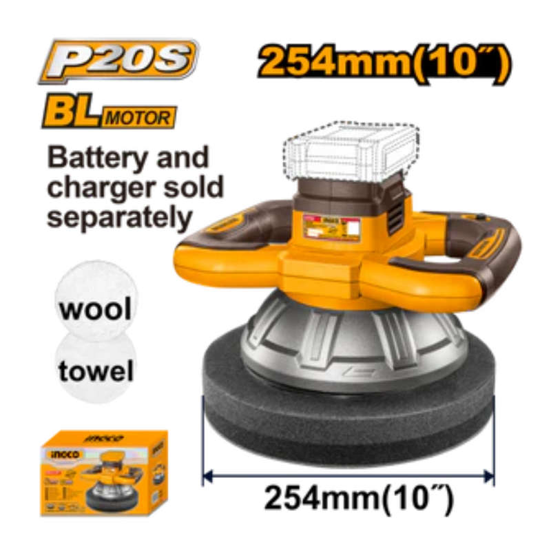 Ingco Cordless Polisher 10" 20V (Tool Only)