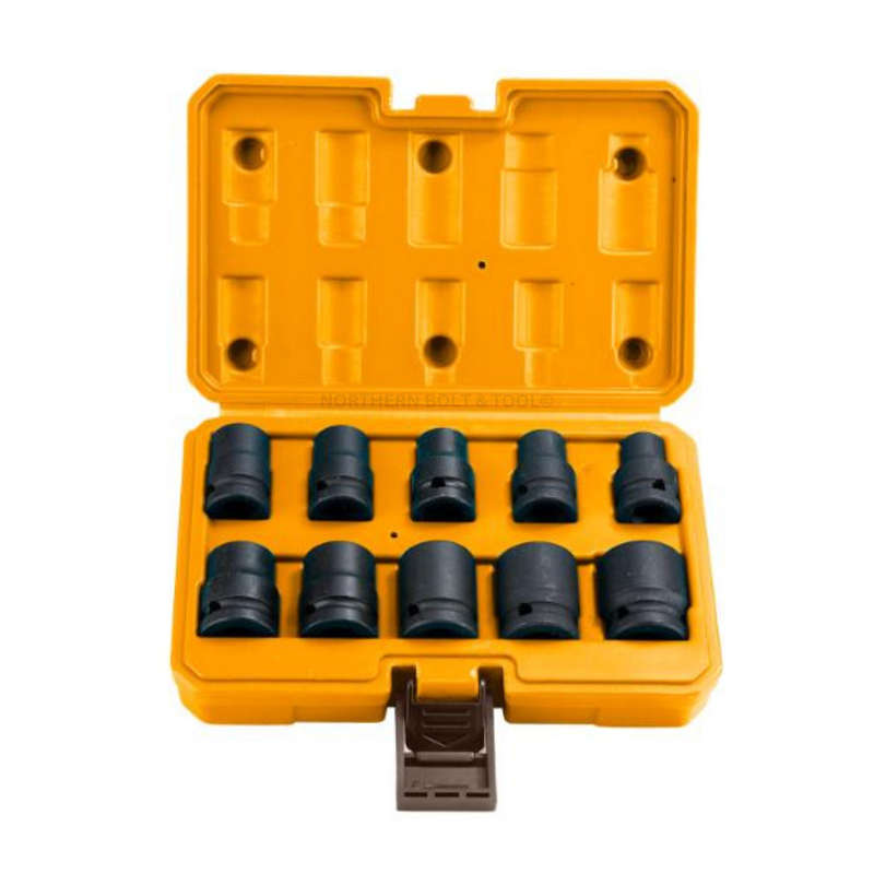 Ingco 1/2" Drive Impact Socket Set 10Pcs