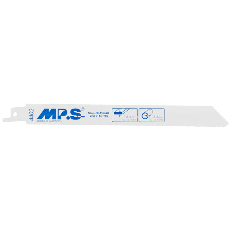 Mps Sabre Saw Blade Bi-Metal 200Mm 18 Tpi 2/Pack - DEFAULT TITLE
