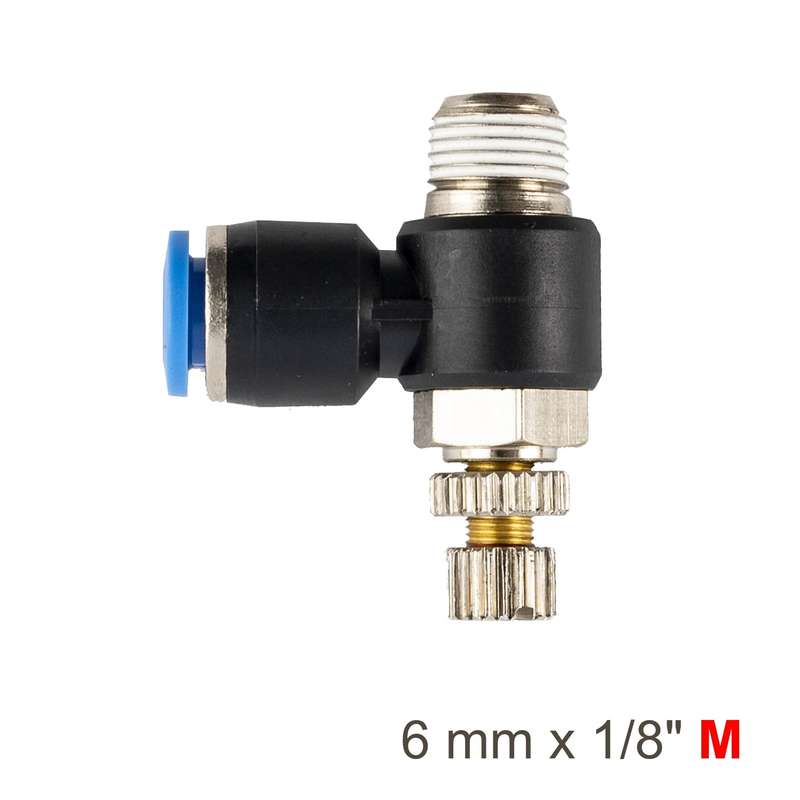 Aircraft Flow Control Swiv. Elbow Pu 6Mm X 1/8' M - DEFAULT TITLE