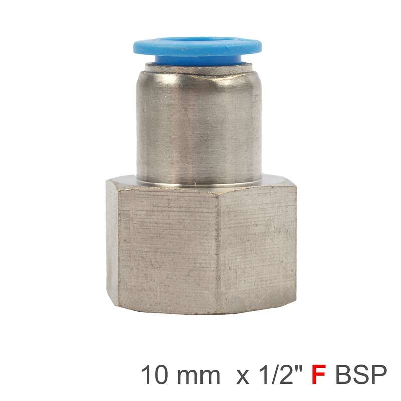 Aircraft Pu Hose Fitting Straight Stud 10Mm-1/2 F - DEFAULT TITLE