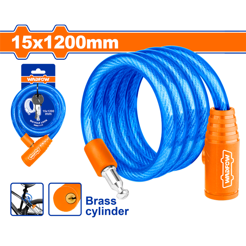 Wadfow Bicycle cable lock 15x1200mm