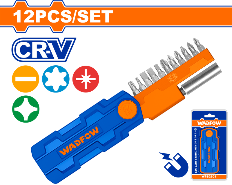 Wadfow Screwdriver bits set 12 Piece
