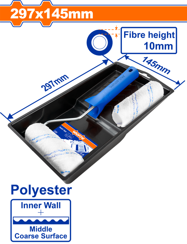 Wadfow Cylinder brush 4 in 1 set