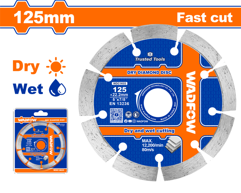 Wadfow Dry diamond disc 125mm