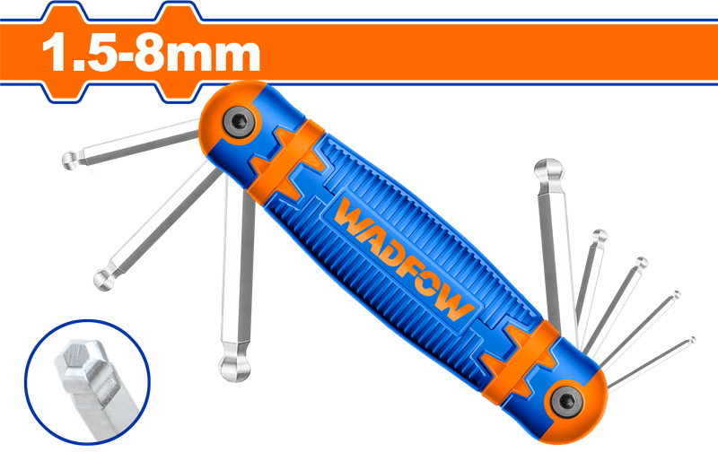 Wadfow 8 Piece Ball point hex key