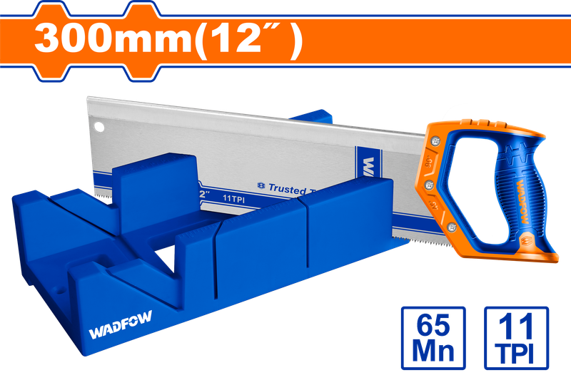 Wadfow Mitre box and back saw set