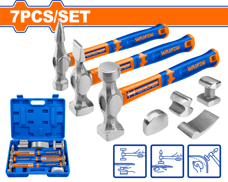 Wadfow Body And Fender Hammer Set 7 Piece