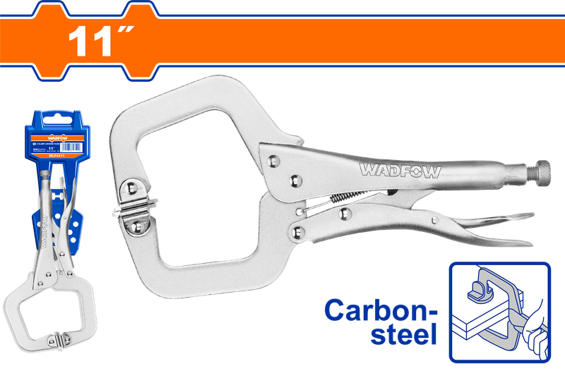 Wadfow C-clamp locking plier 11"