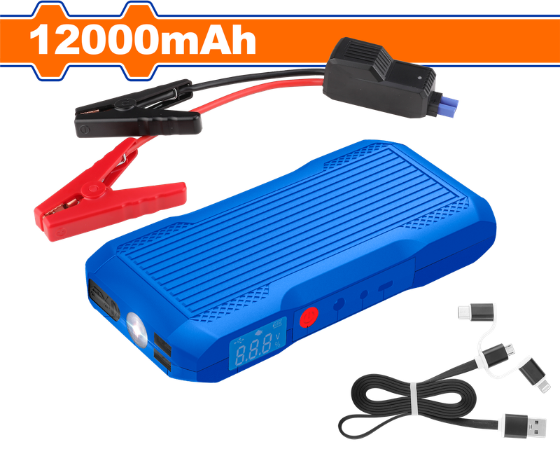 Wadfow Lithium-Ion jump starter 12000mAh