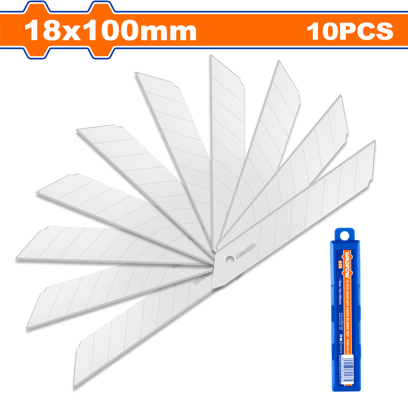 Wadfow Snap-off knife blades set 10 Piece