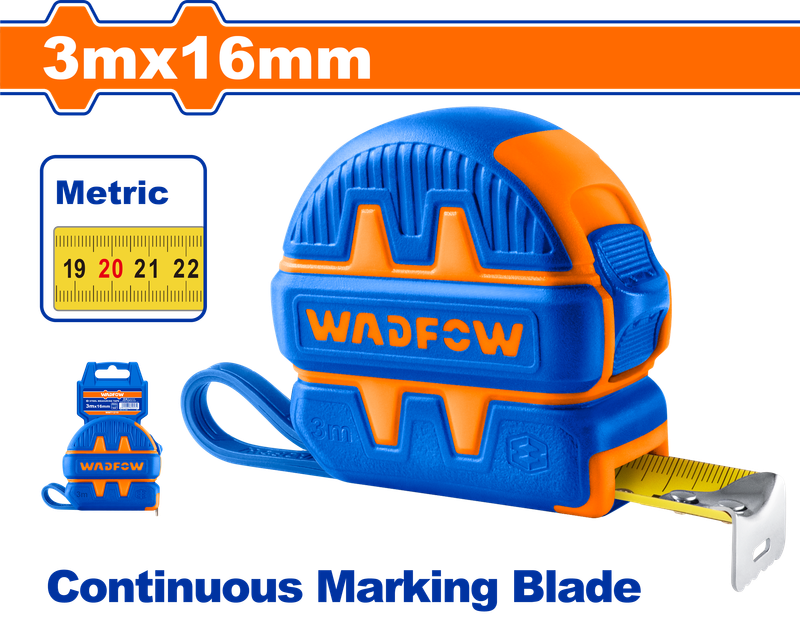 Wadfow Steel measuring tape 3m 16mm