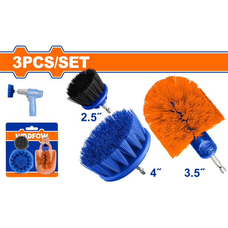 Wadfow Multipurpose brush set 3 Piece