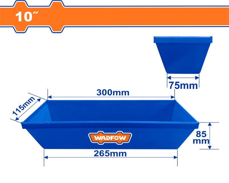 Wadfow Plastic mud pan 10"