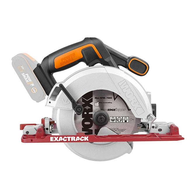WORX EXACTRACK Circular Cordless Saw 165mm 20V | Tool Only